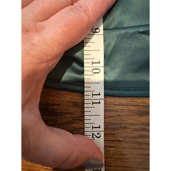 ASOS DESIGN Women’s Satin Corset Top Emerald Green Size 14 – NWT Statement Top - Picture 7 of 7